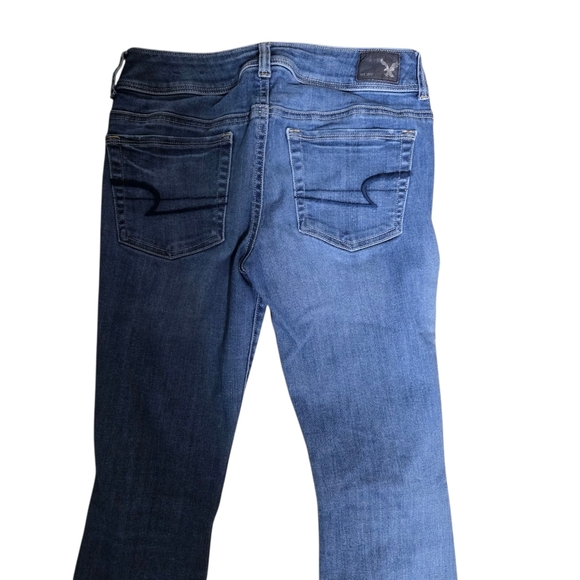 American Eagle Outfitters Blue Women's Super Stretch Kick Boot Jeans Size 4 - Picture 2 of 6